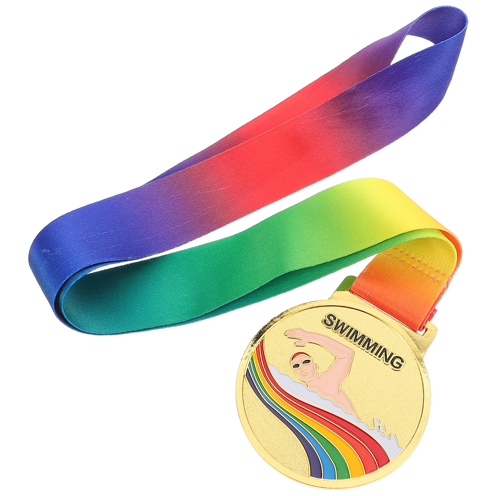 

Swimming Medal Metal Award Trophy Hanging Lanyard Kids Sports Honors Swimming Competitions Children Award Medal