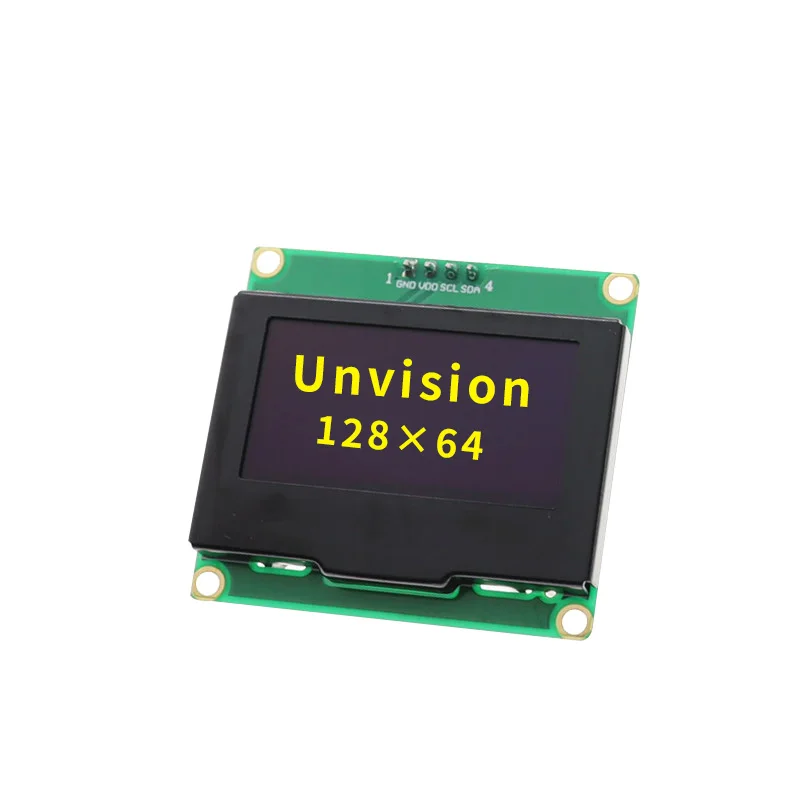 1.54 inch OLED Display Module 128*64 Screen Green Board SSD1309 Driver 4-Pin IIC Interface
