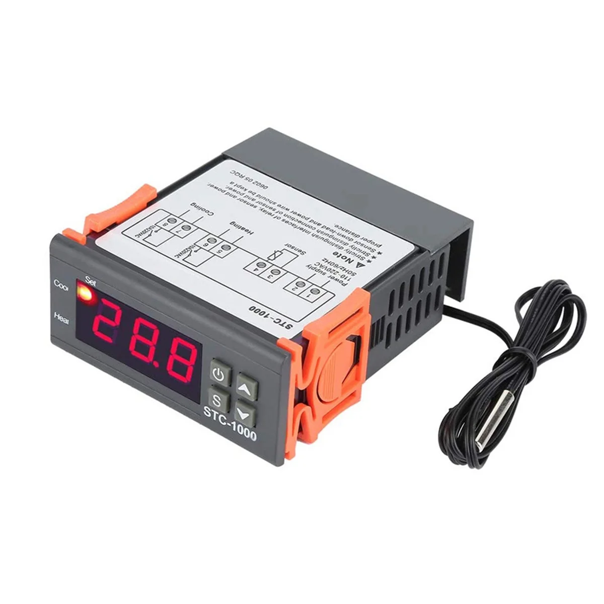 110-220V Digital Temperature Controller Thermostat Thermoregulator Incubator Relay LED 10A Heating Cooling Tool