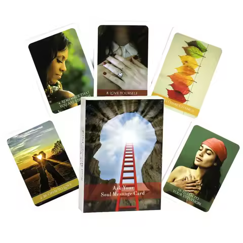 10.4*7.3cm 48 Pcs Cards Ask Your Soul Message Cards Oracle Deck Messages From Universe | Higher-self Message Cards