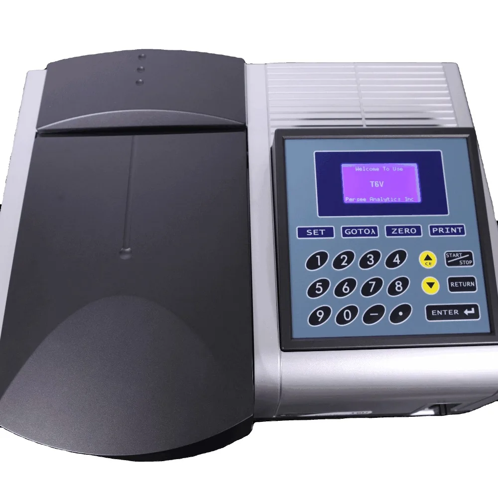 T6V Double Beam UV-Vis Spectrophotometer – 190–1100 nm, 2.0 nm Bandwidth for Pharma, Environmental & Teaching Labs