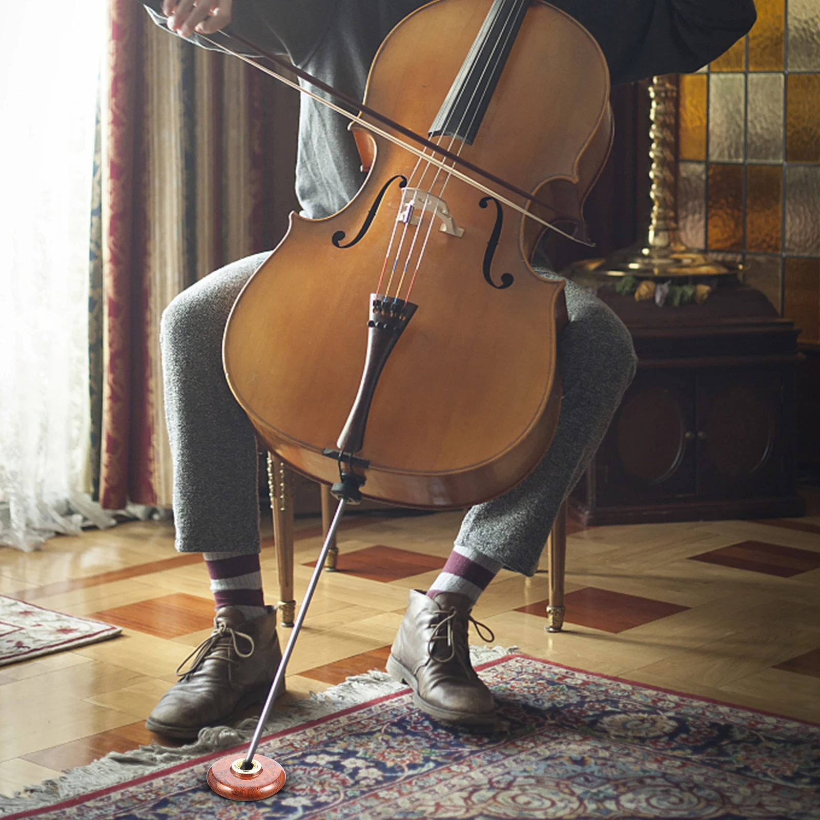 

Non-slip Mat Cello Accessories Endpin Stopper Anti-skid Device for Metal Support Pad