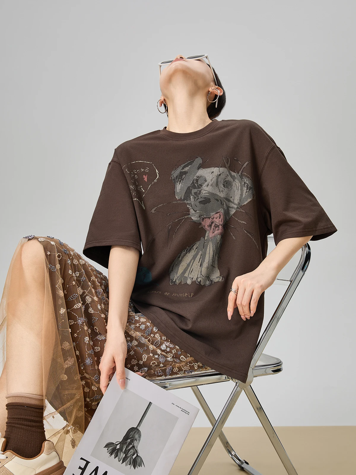 

Комплект из двух предметов: юбка и топ с принтом Ce Au Lait и пэчворком, женский летний модный комплект 2025 года, с круглым вырезом, без рукавов