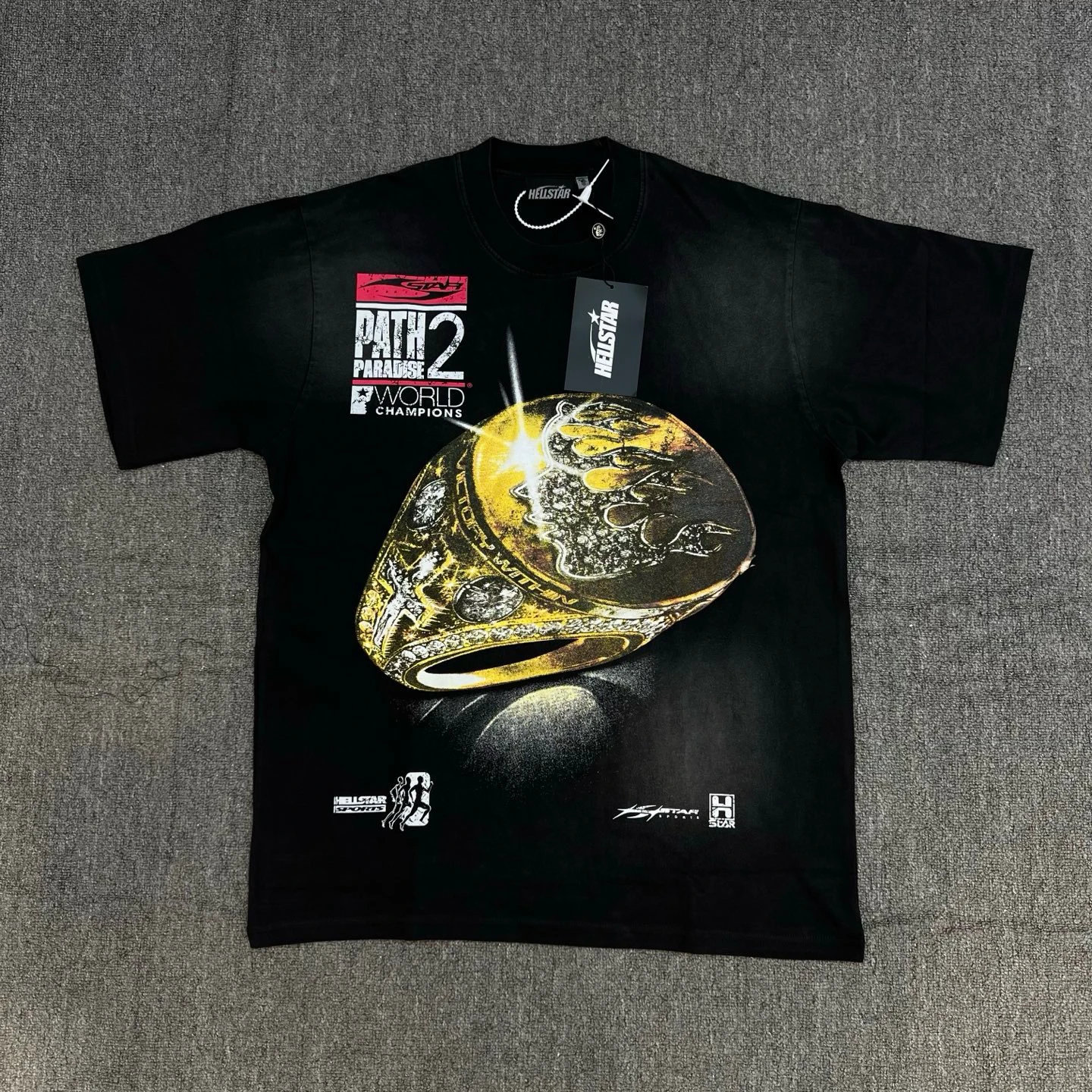 

Футболка Street Studios Gel Sport Logo с принтом Gold Ring, повседневная, из хлопка, свободного кроя, для ежедневной носки