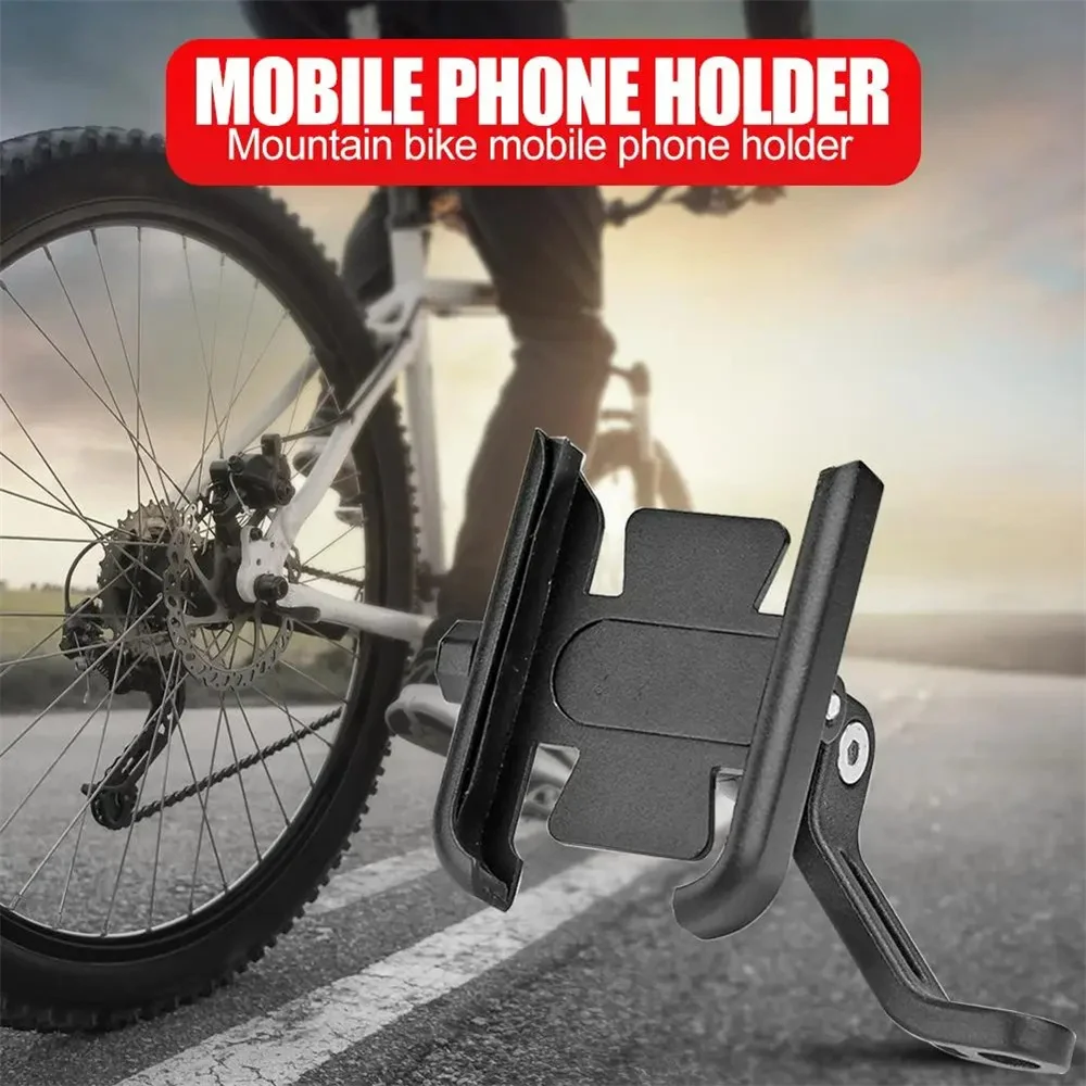 Motorcycle Bike Phone Stand Holder GPS Bracket Aluminum Alloy Holder Rearview Mirror Mobile Cell Phone Bracke For 4-7 Inch Phone