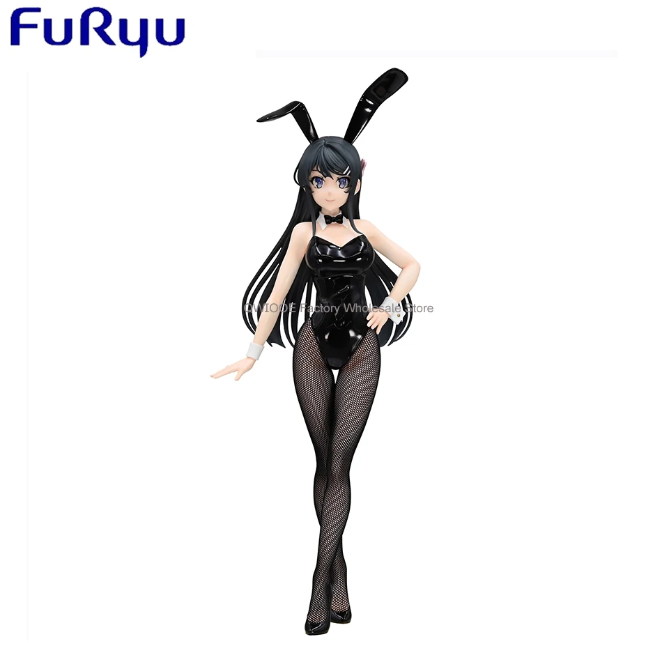 Original Genuine FuRyu BiCute Bunnies Rascal Does Not Dream Of Bunny Girl 29cm Sakurajima Mai PVC Model  Kid Birthday Gifts