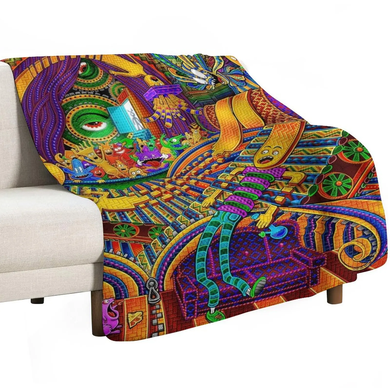 The Conductor of Consciousness Throw Blanket Moving Multi-Purpose Hairys Plush Shaggy Blankets