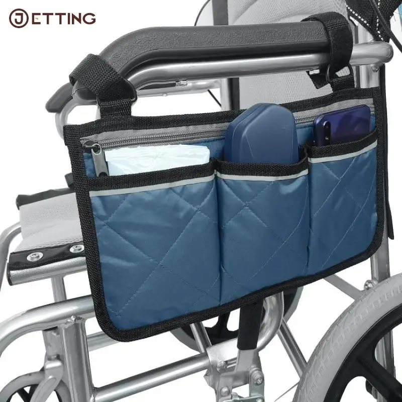 1PC  Polyester Electric Scooter Wheelchair Armrest Side Storage Bag Seat Armrest Storage Bag Wheelchair Carry Bag Arm Rest Pouch