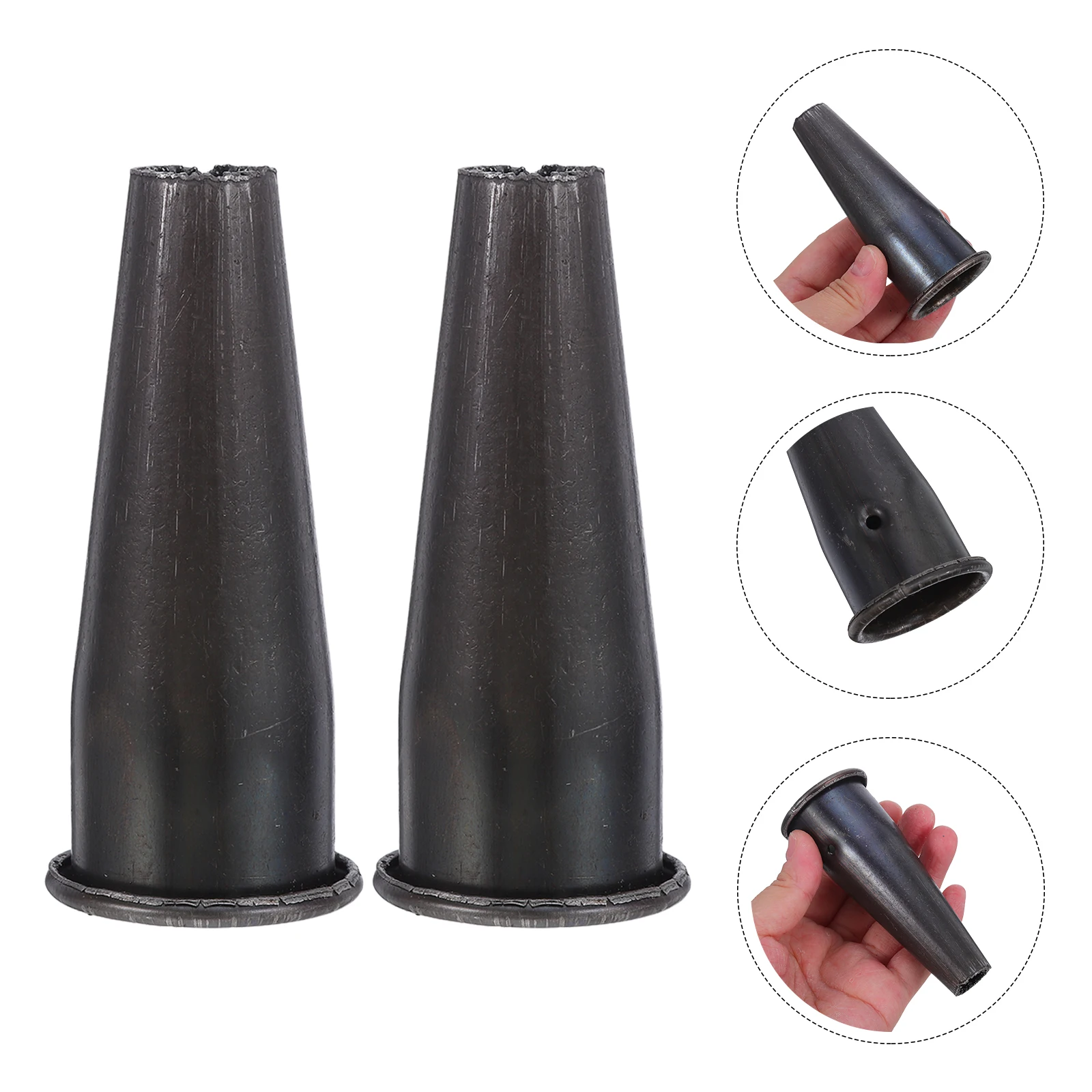 

5Pcs Garden Hoe Steel Ferrule Replacement Sturdy Tapered Tool Handle Connector for Rake Hoe Handle Repair Garden Tool