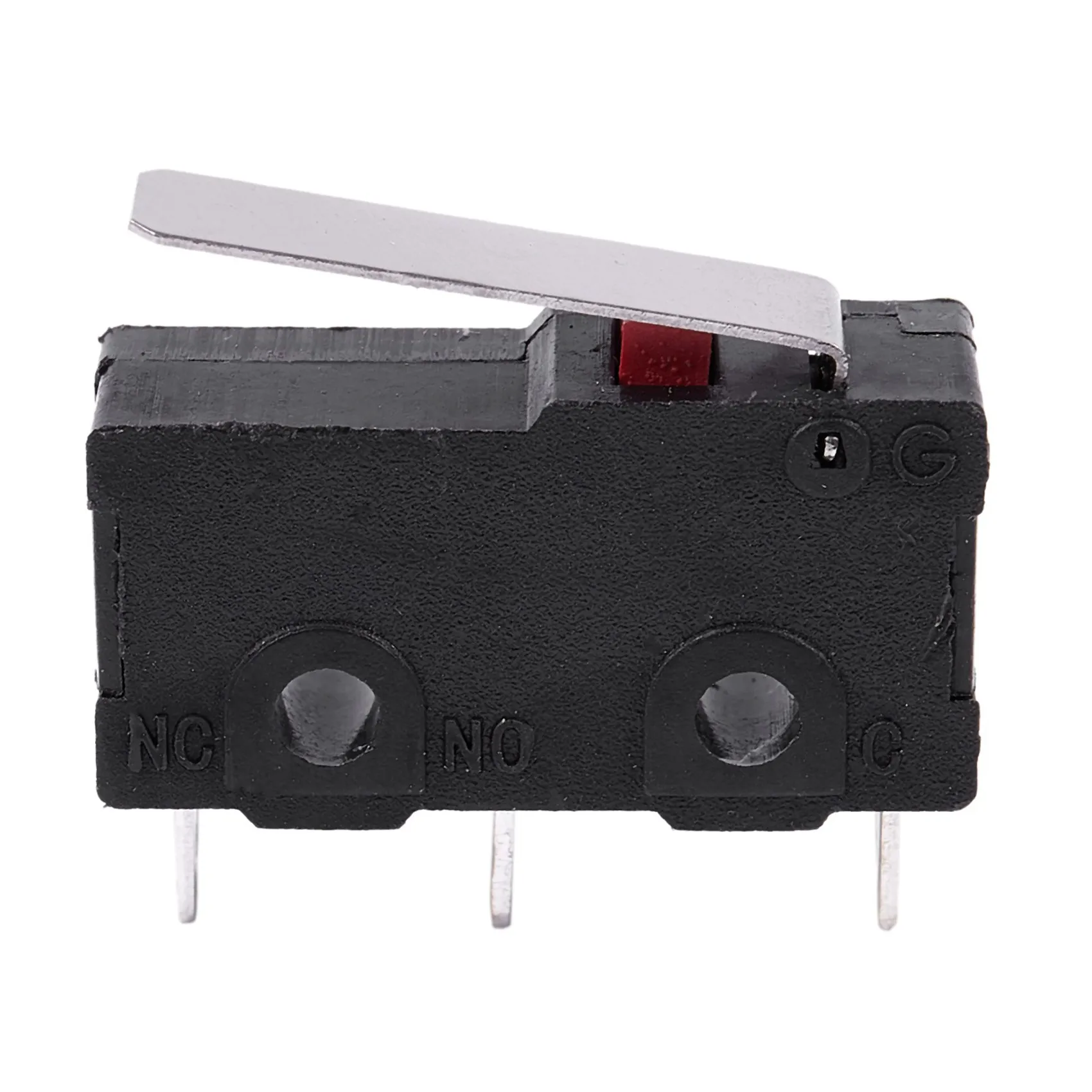 

100Pcs AC 125V 250V 5A SPDT 3-Pin Momentary Plastic Micro-Limit Switch Black+Silver