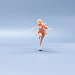1/64 1/50 1/43 Figurines Scale Model Resin Standing Goddess Swords Uncolored Miniatures Diorama Hand-painted V714
