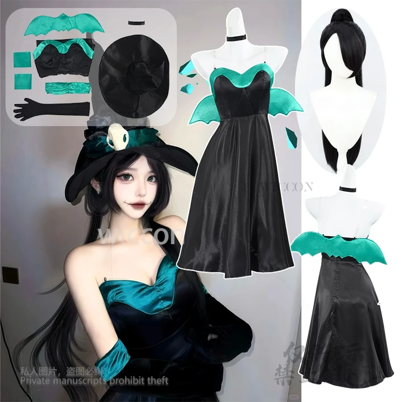 

Anime Sage Game VALORANT Cosplay Costume Sage Dress Wigs Prop Wing Full Set Female Halloween Party Outfit Roleplay Customized