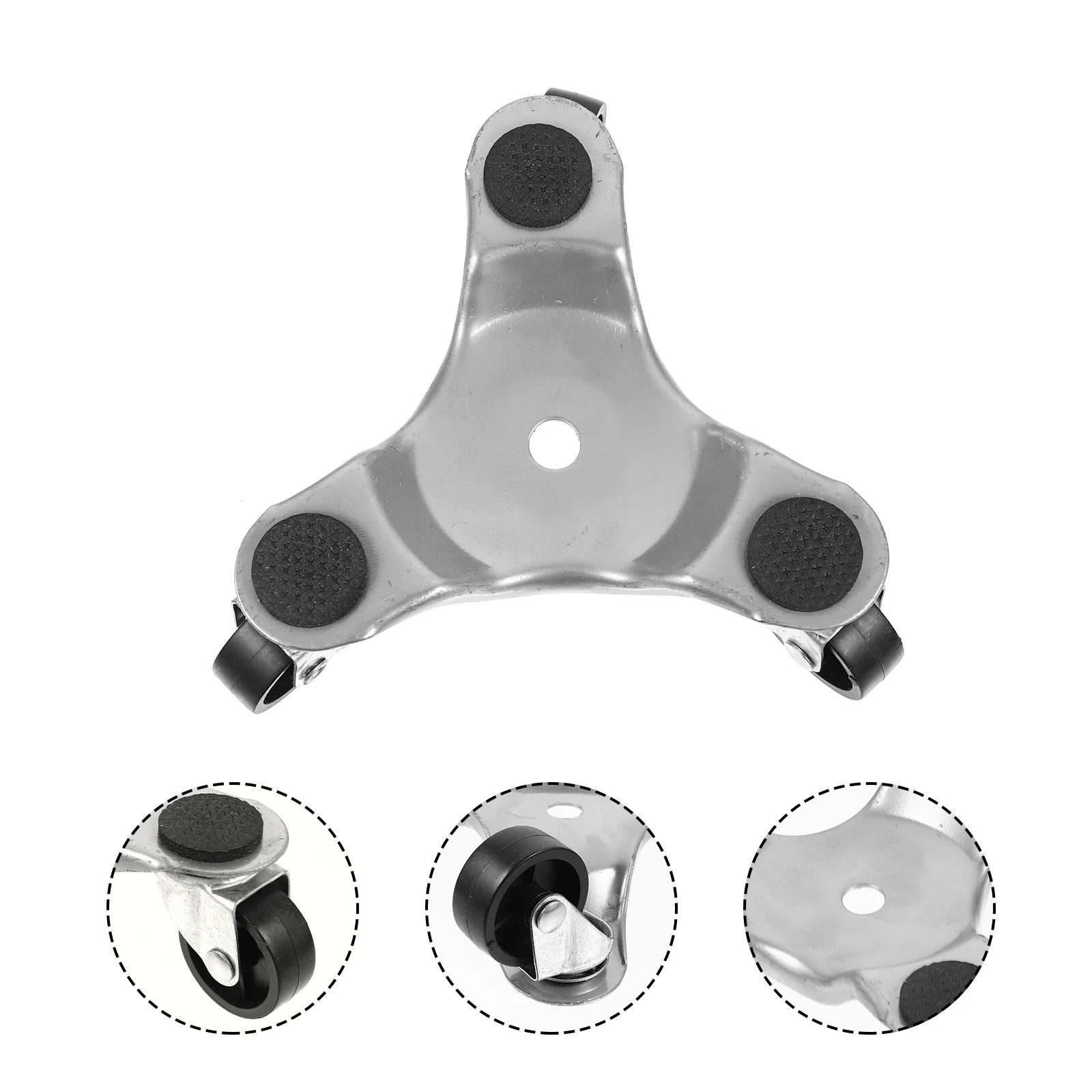

3pcs Steel Tri-Dolly Triangle Dolly Swivel Caster for Moving Furniture and Appliances Professional Use Steel Tri-Dolly