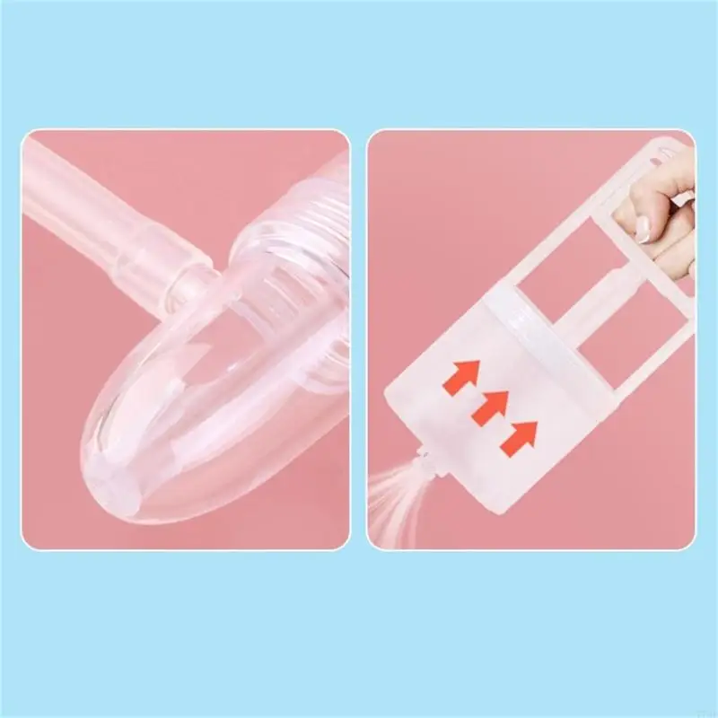 77HD Handheld Infants Nose Aspirator Hand-pulled Newborns Baby Booger Removers Gift