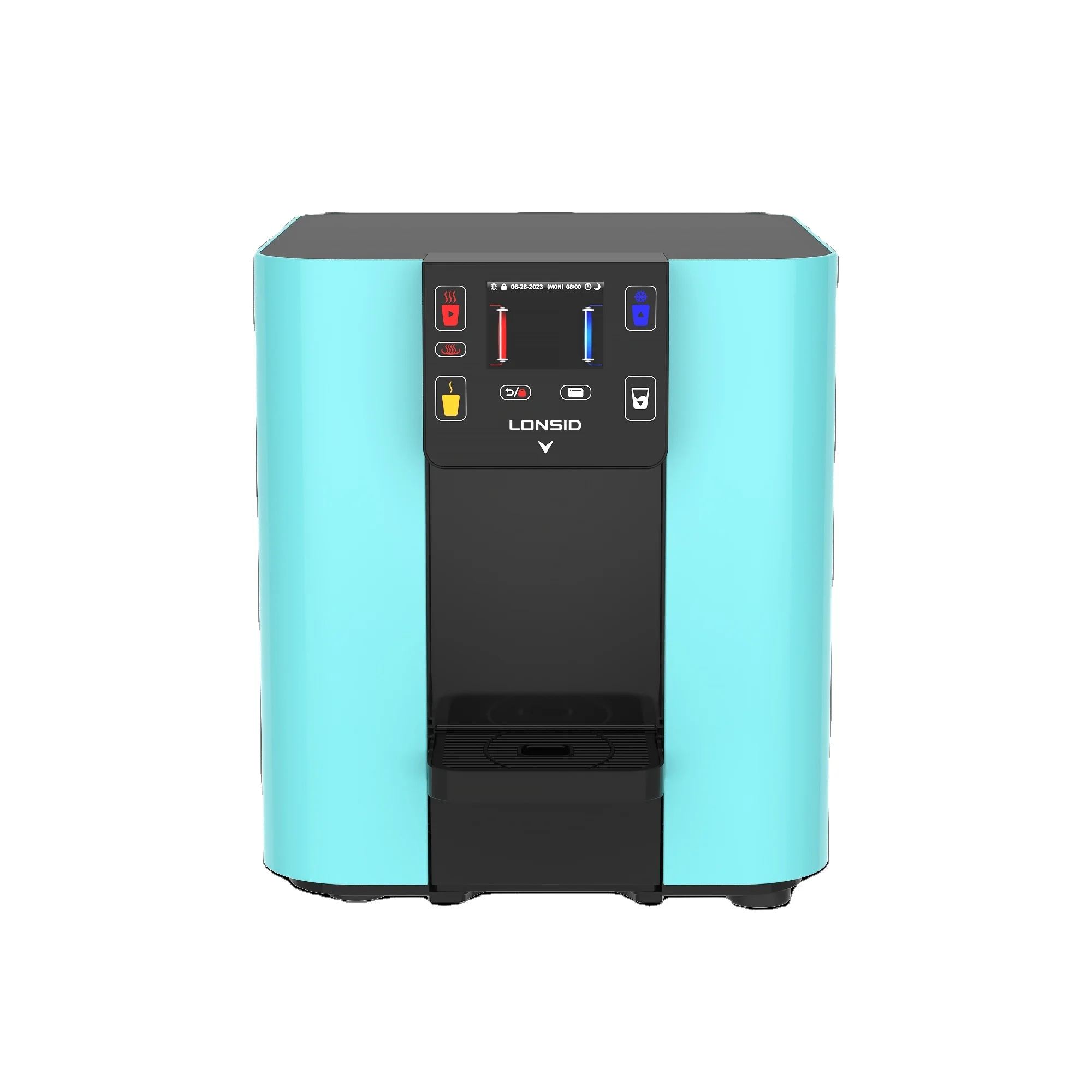 uu-New Plastic Desk Top Portable Mini Drinking Small Water Dispenser Cooler Hot Warm and Cold Water with Filter UV#