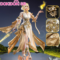 Aglaea Cosplay Costume Game Honkai: Star Rail DokiDoki-SR HSR Women Golden Gorgeous Dress Amphoreus Aglaea Cosplay Costume Wig