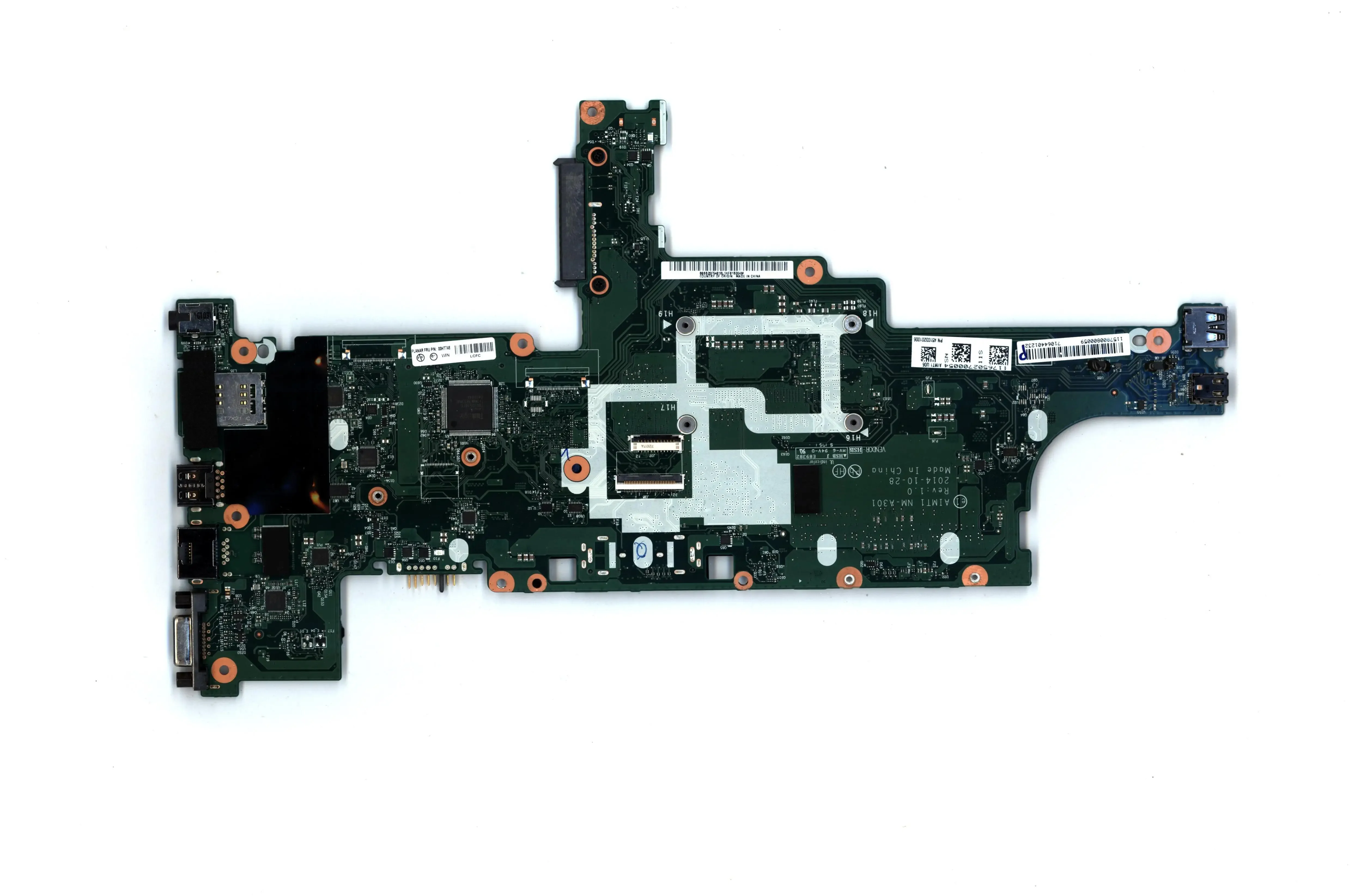 Motherboard For Lenovo ThinkPad T450s Laptop Mainboard I5-5300U UMA 4G 00HT748