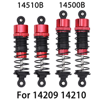Metal Shock Absorbers Front Rear Hydraulic Shock For MJX Hyper Go 1/14 14210 14209 RC Car Stock Space Parts 14510B 14500B