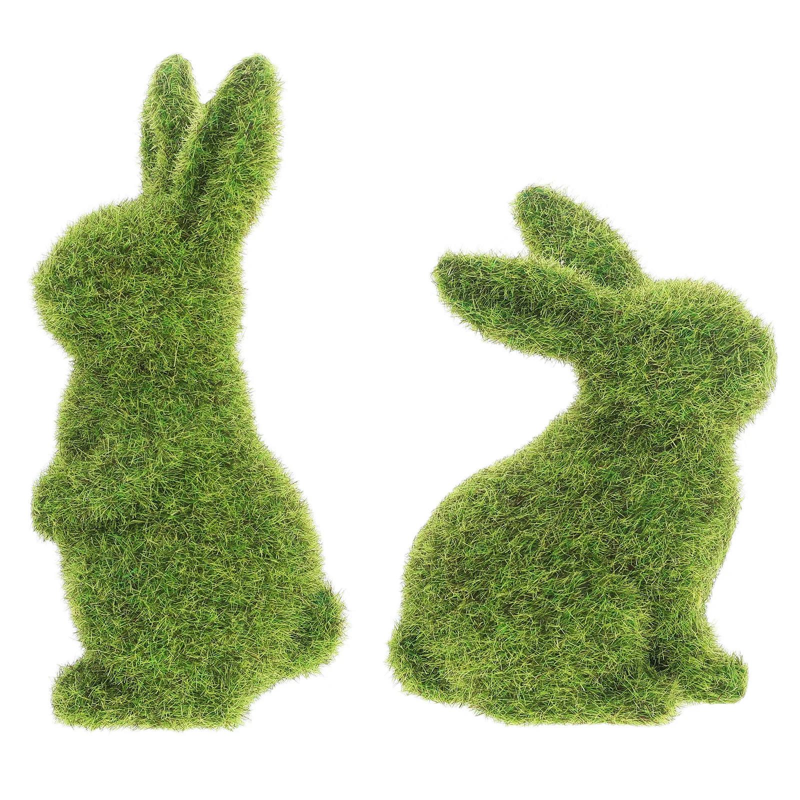 

2Pcs Green Rabbit Decorative Piece Cute Bunny Craft for Indoor Outdoor Home Garden Event Easter Celebration Bunny Decor