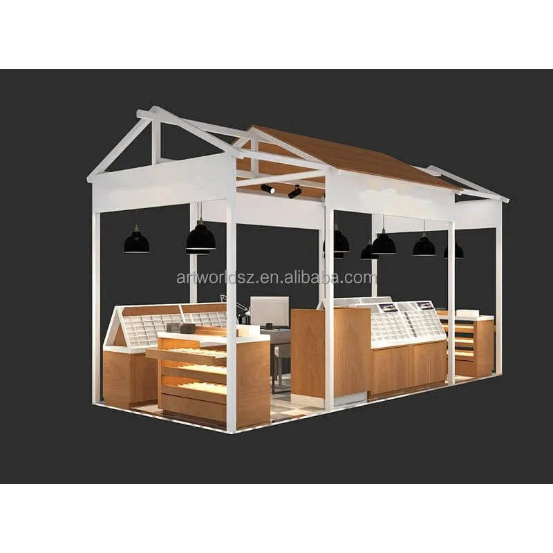 custom.Artworld Displays Retail Shop 3D Design Shopping Mall Sunglass Display Counter Retail Optical Showcase