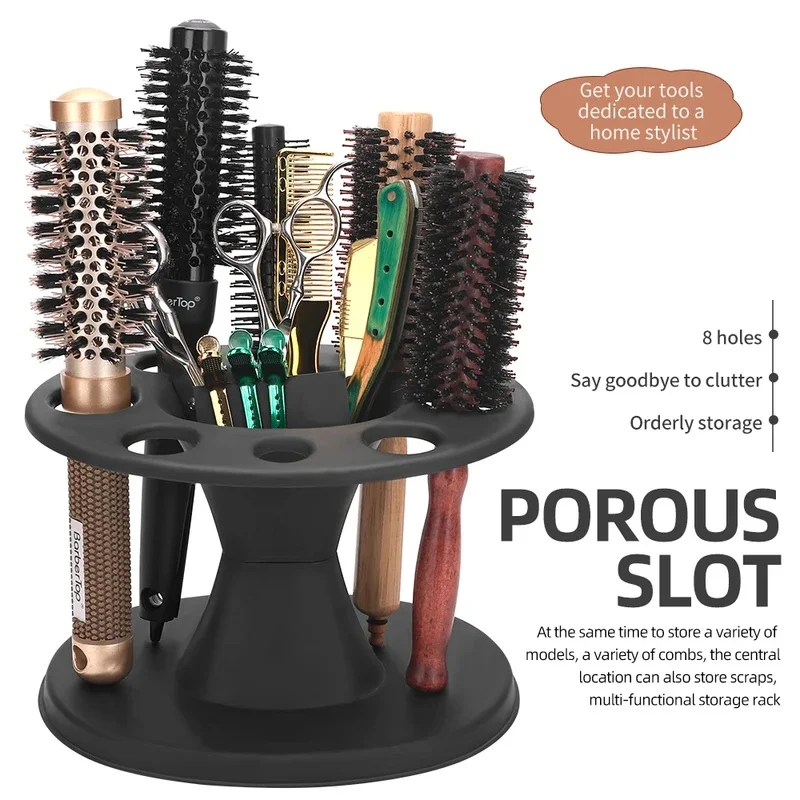 1Pcs Salon Barber Comb PP Storage Stand For Hairdressing Combs Brushes Scissors Iron Roll Organizer Rack Hair Styling Holder1Pcs