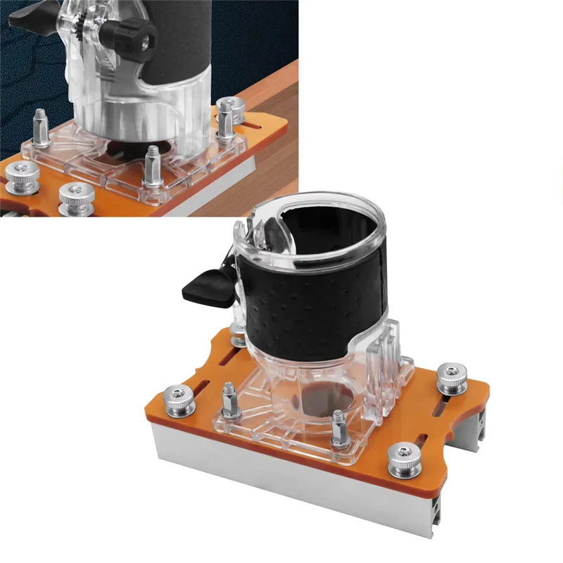 

AA01-Wood Router Slotting Bracket Precision 2-In-1 Base Ideal For Chamfering And Accurate Slotting