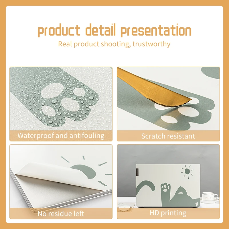 Spray Cover Laptop Sticker Skin Notebook Waterproof Vinyl Skin DIY Sticker Decorative Decal 13