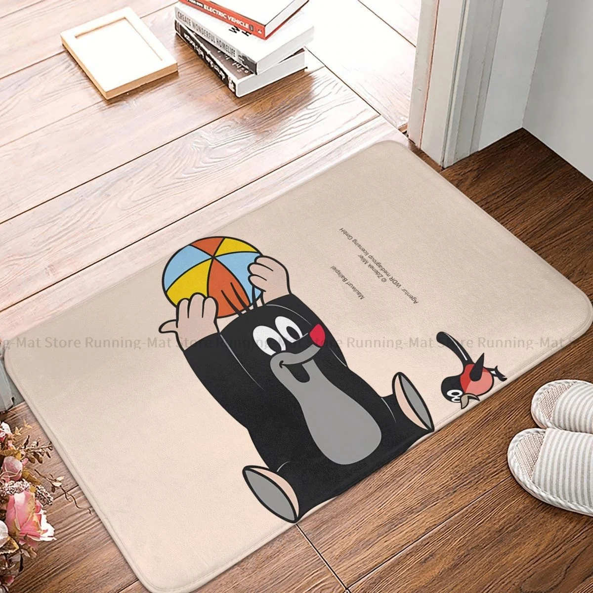 The Little Mole Bedroom Mat Wandtattoo Maulwurf Ballspiel Doormat Kitchen Carpet Outdoor Rug Home Decoration