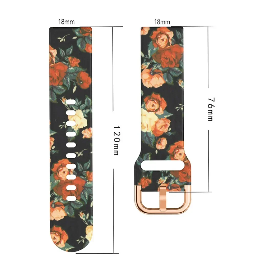 18MM Watchband Bracelet For Garmin Venu 3S 2S Vivoactive 4S Vivomove 3S Rey Active S Sport Silicone SmartWatch Band Wrist Straps