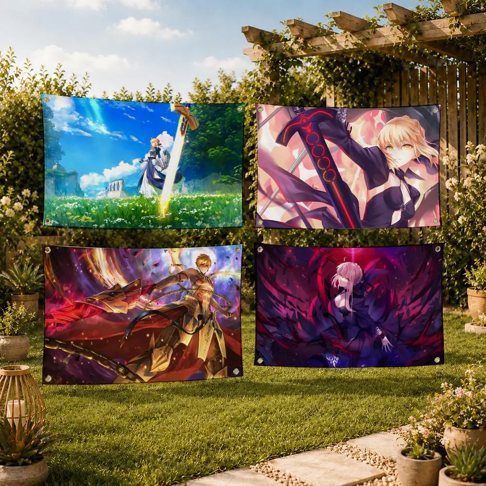 Game F-Fate Grand Order Flags Decoration Outdoor Picnic Party Art Hanging Home Camping Party Banner Best Sellers