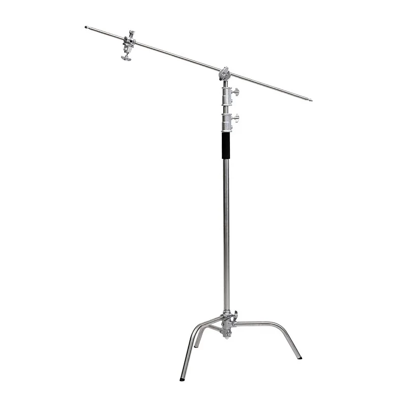 13.3 Stainless steel C-shaped magic leg light stand Live photography filling , reflector flag board Multifunctional