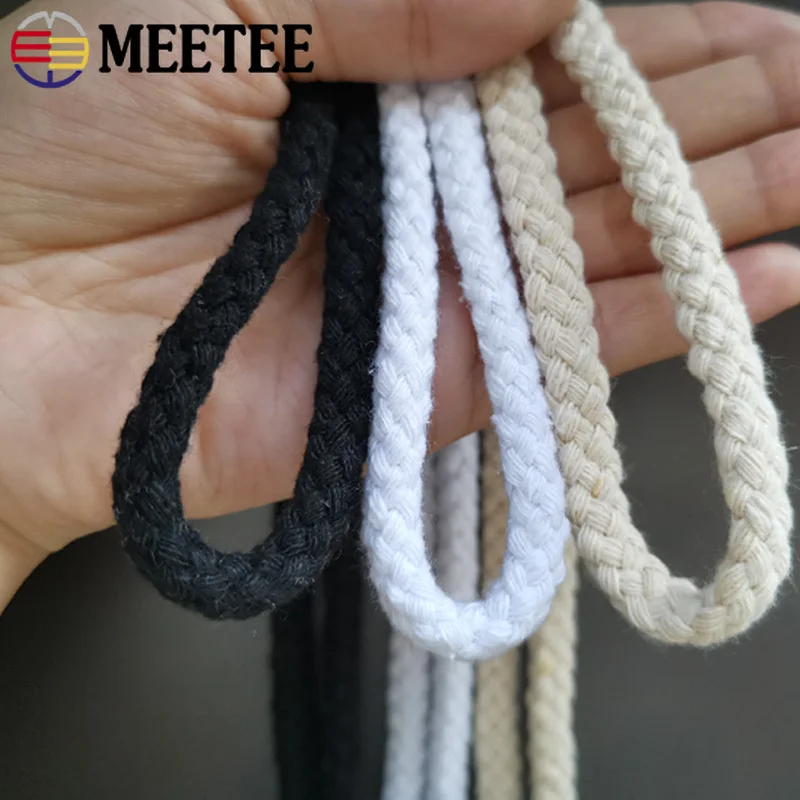 10/20/30 m, 8 Anteile, gedrehte Baumwollschnur, 5/7 mm, gewebte Makramee-Seile, Heimdekoration, geflochtenes Seil, Webschnüre, DIY-Nähzubehör