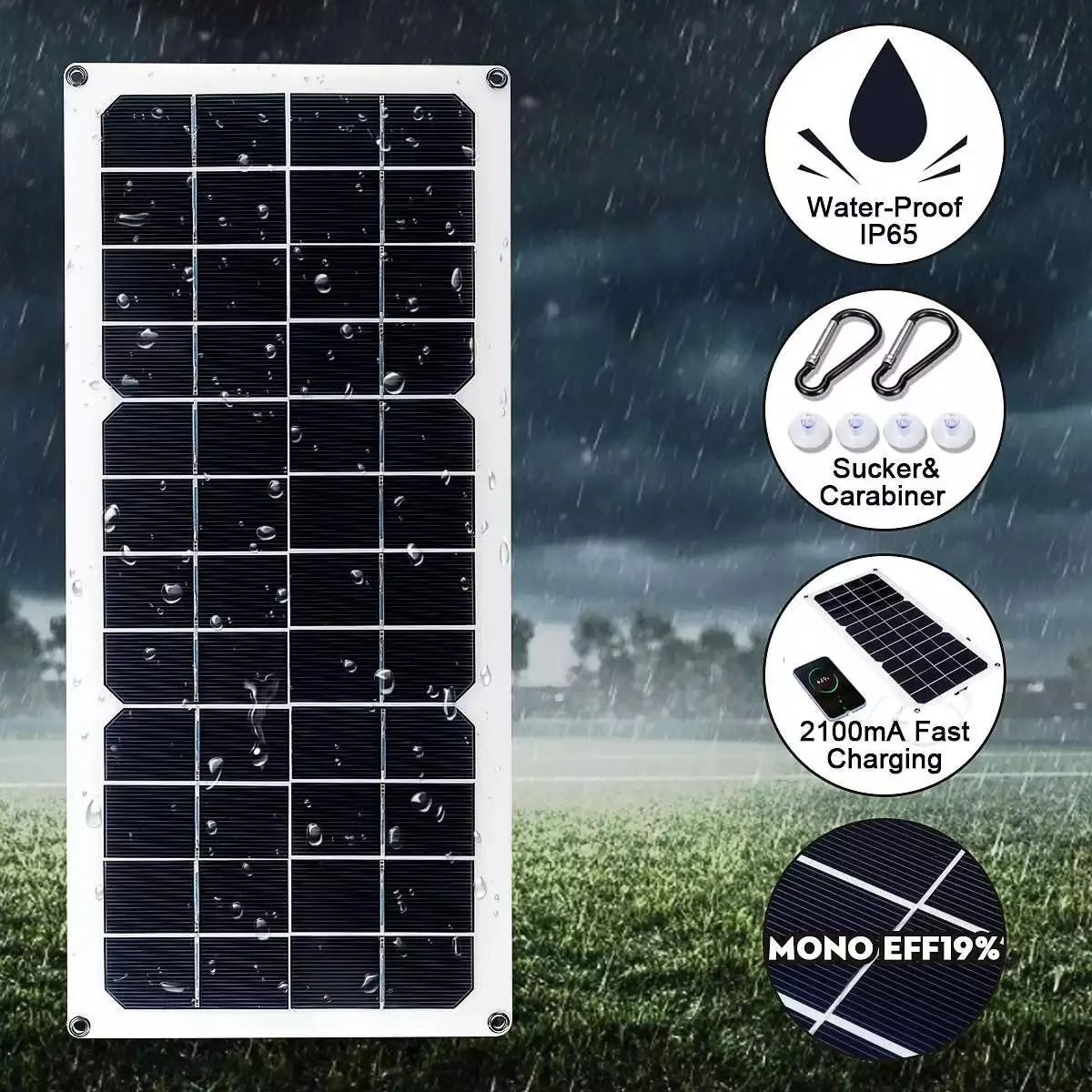 Use Travel Portable Solar Panel Mobile Phone Charger Long-lasting And Resilient Solar Panel Adverse Weather Conditions Outdoor