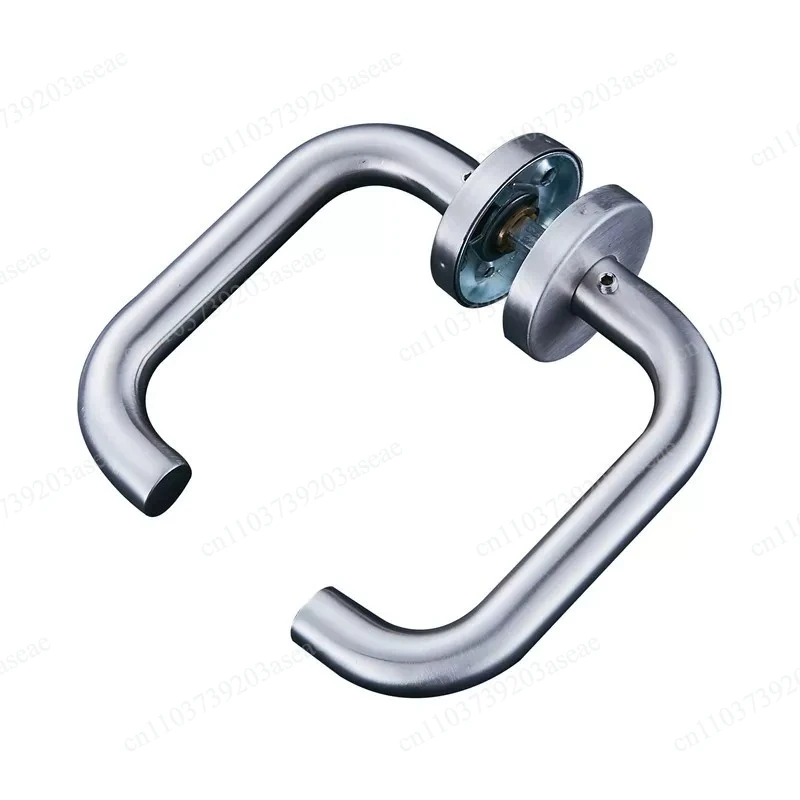 1set Stainless Steel Barn Door Handle Bedroom Split Door Lock Handle Indoor Two-sided Door Knobs Household Hardware Accessories
