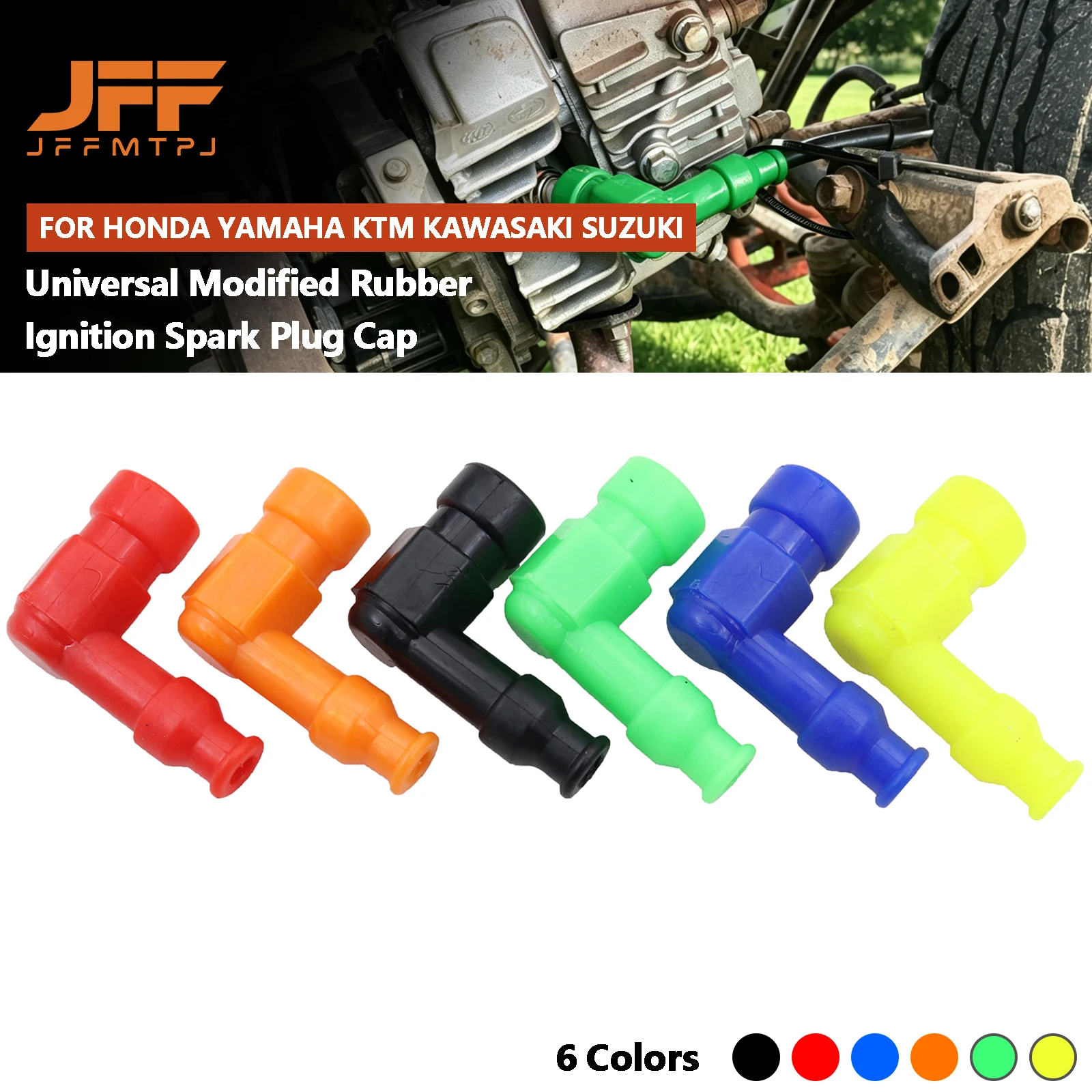 Motorcycle ATV Scooter Dirt Bike Universal Modified Rubber Lgnition Spark Plug Cap For Honda Yamaha KTM Kawasaki Suzuki Parts