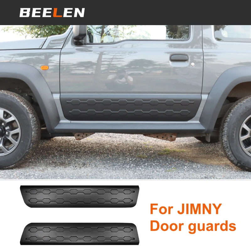 For Suzuki Jimny JB64 Sierra JB74W 2019 2023 ABS Car Door Anti-Scratch Guard Plate Cover Decoration Trim Cover Car Accessoriess