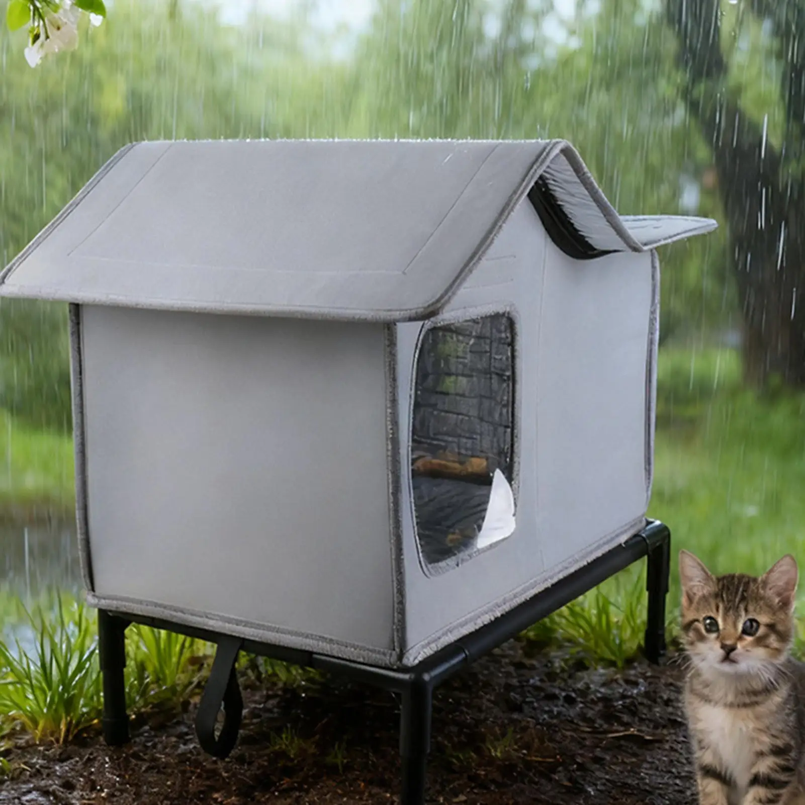 

outdoor Stray cat and dog shelter Foldable Pet Cave Winter Warming Cat Sleeping House For Garden Patio Backyard