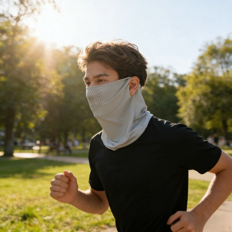 

Ice Silk Sunscreen Face Mask, Summer Men's and Women's Neck Covers, Fishing Thin, Breathable Sunshade Scarf, UV Protection