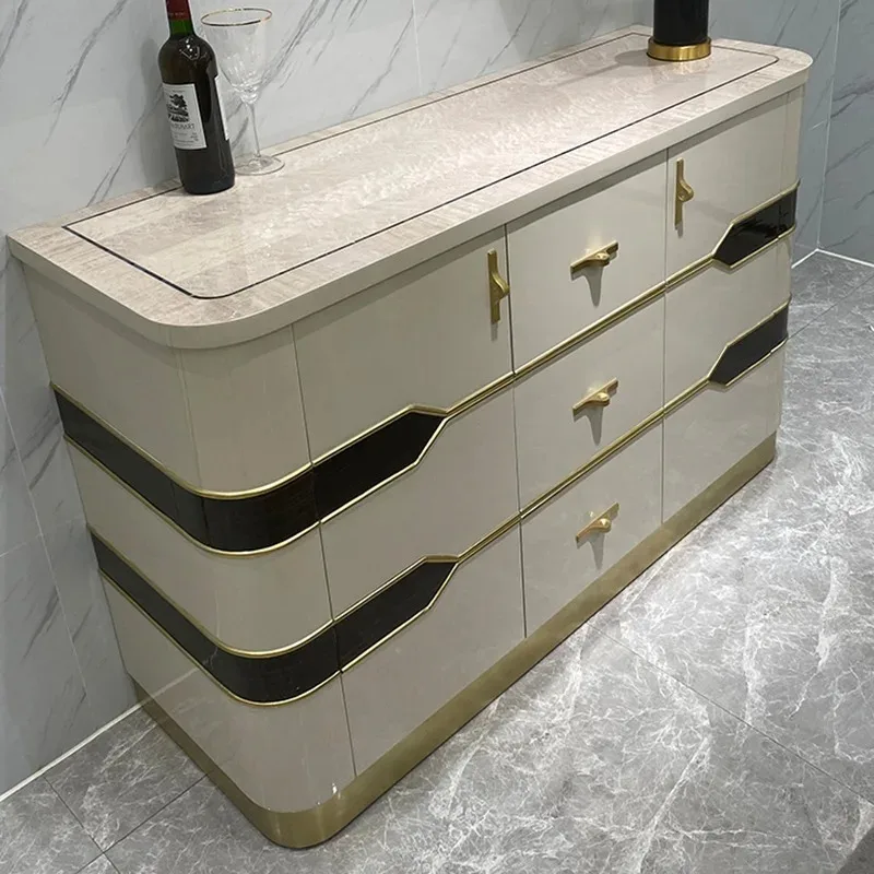 

Hong Kong-style dining side cabinet small apartment living room modern simple locker household entrance cabinet new furniture