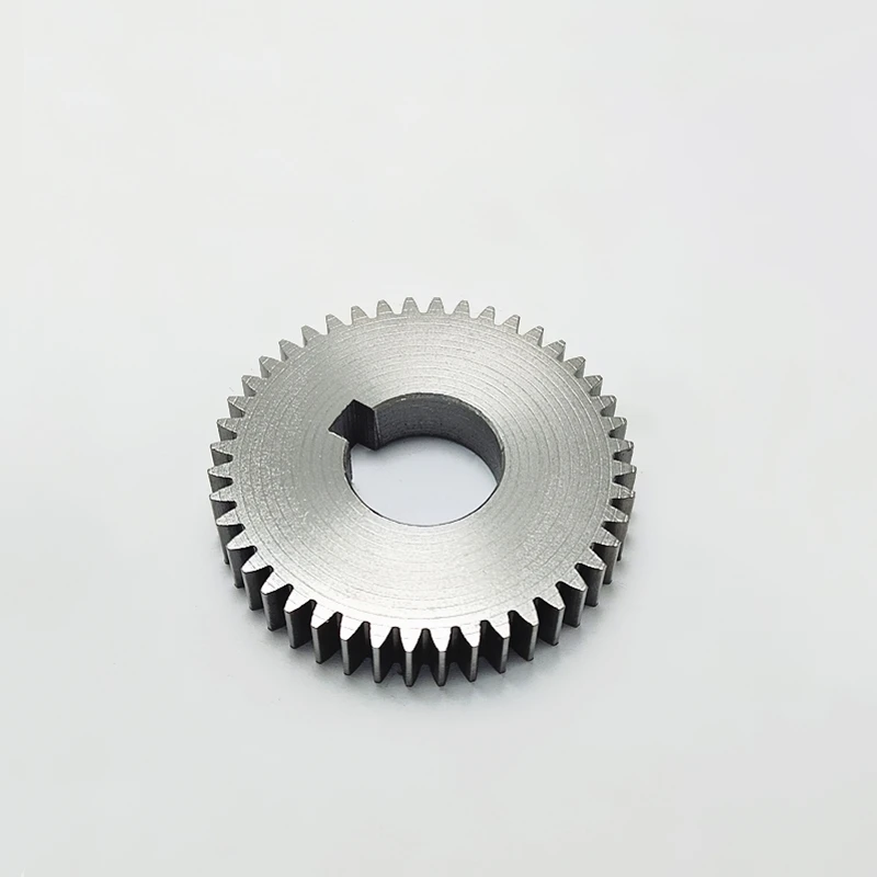 Flat 45 steel 1.25 die 50T 51 52 53 54 55 56 57 58 59-65 with keyway 1.25 mod 50 teeth pin hard carbon metal standard spur gear