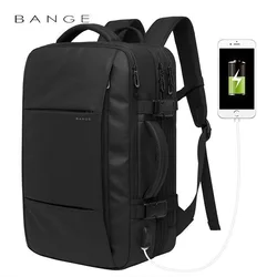 Travel Backpack Men Business Backpack School Expandable USB Bag Large Capacity 17.3 Laptop Waterproof Fashion Backpack