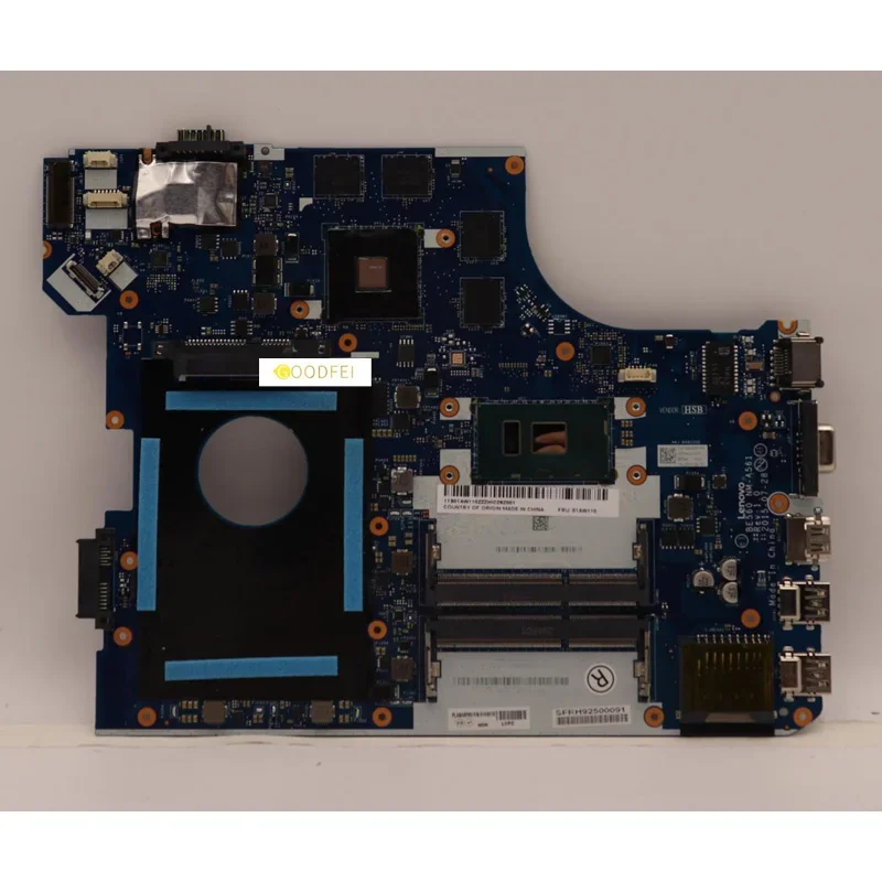 01AW110 01AW112 Para Lenovo Thinkpad E560 Laptop Placa-mãe I7-6500U AMD Radeon R7 M370 Notebook Mainboard 100% teste OK