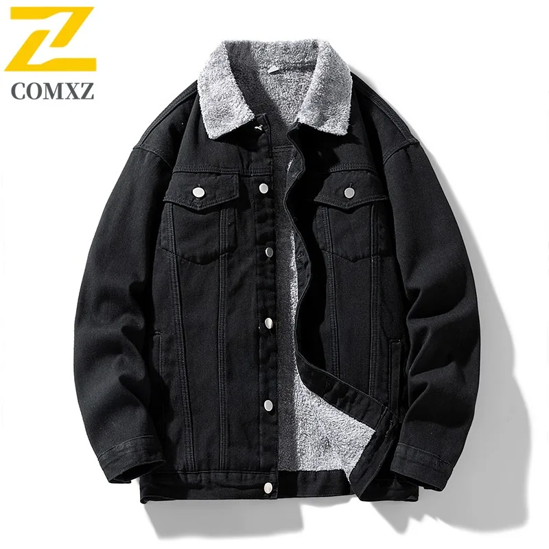 

COMXZ Мужская уличная бейсбольная куртка, зимняя куртка в американском стиле, пуховое пальто с воротником-стойкой, деловая повседневная утепленная верхняя одежда