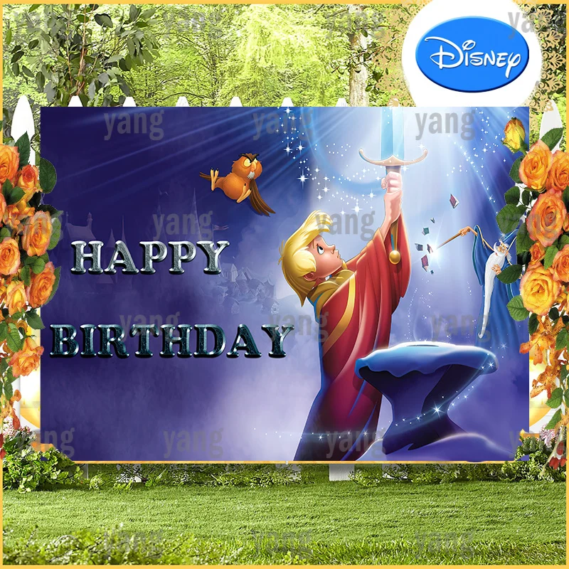 Magic Disney Custom The Sword in the Stone Supplies The Starry Sky Backdrop Baby Shower Party Decorations Birthday Background