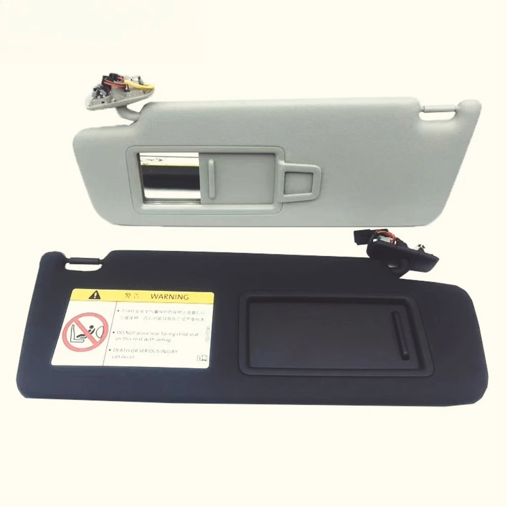 Para Audi Q3 2013-2018 2019-2025 visera negra gris parasol lateral con espejo cubierta parasol sombra visera 8W0857551