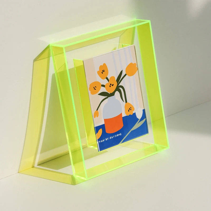 Transparent Acrylic Photo Frame DIY Poster Painting Hall Bedroom Wall Decoration Ins Style Table Picture Frame Home Decor