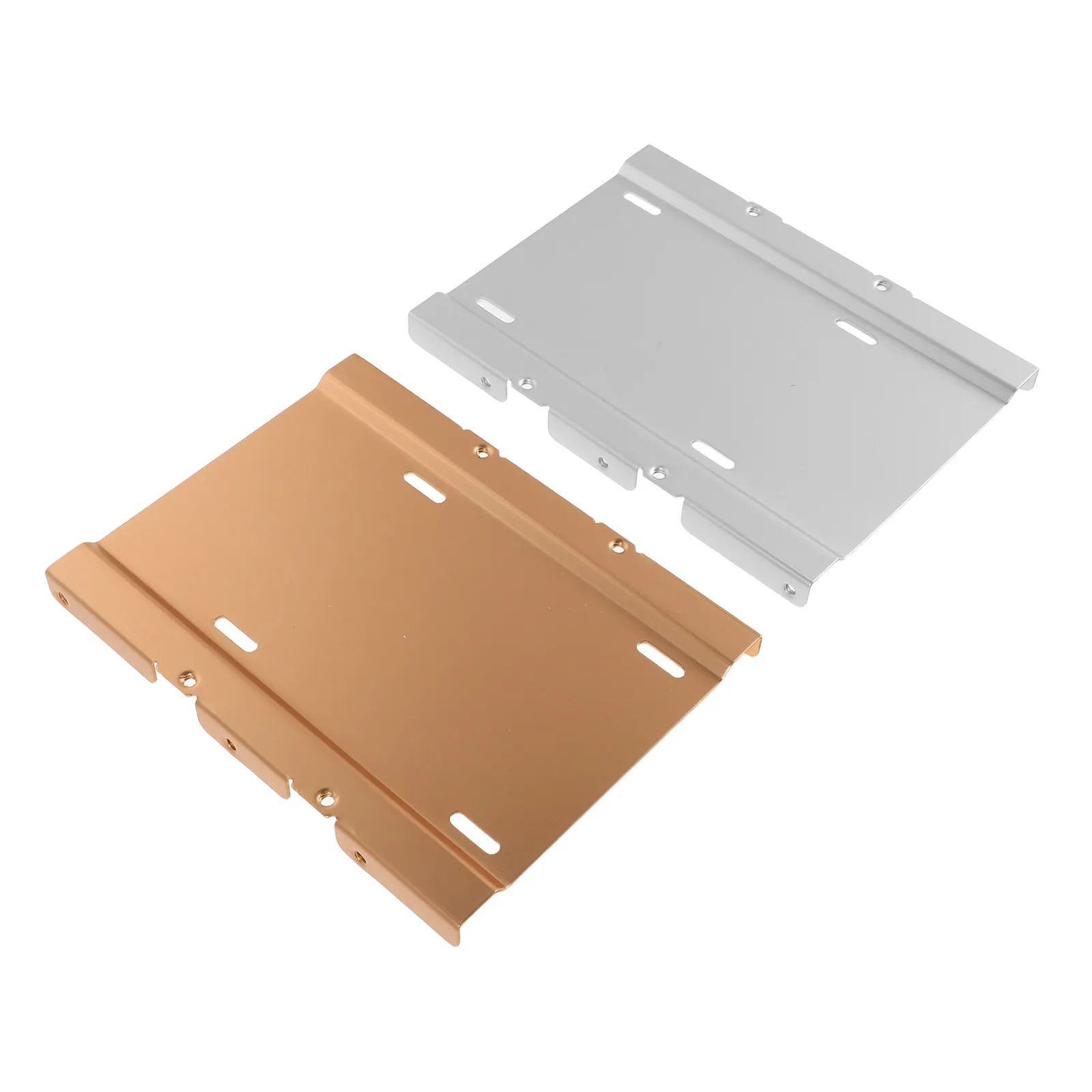 2Pcs SSD Mount Bracket Aluminum Alloy Hard Drive Tray Adapter for Desktop Computer 2.5 Inch SSD Holder High Efficiency Cooling