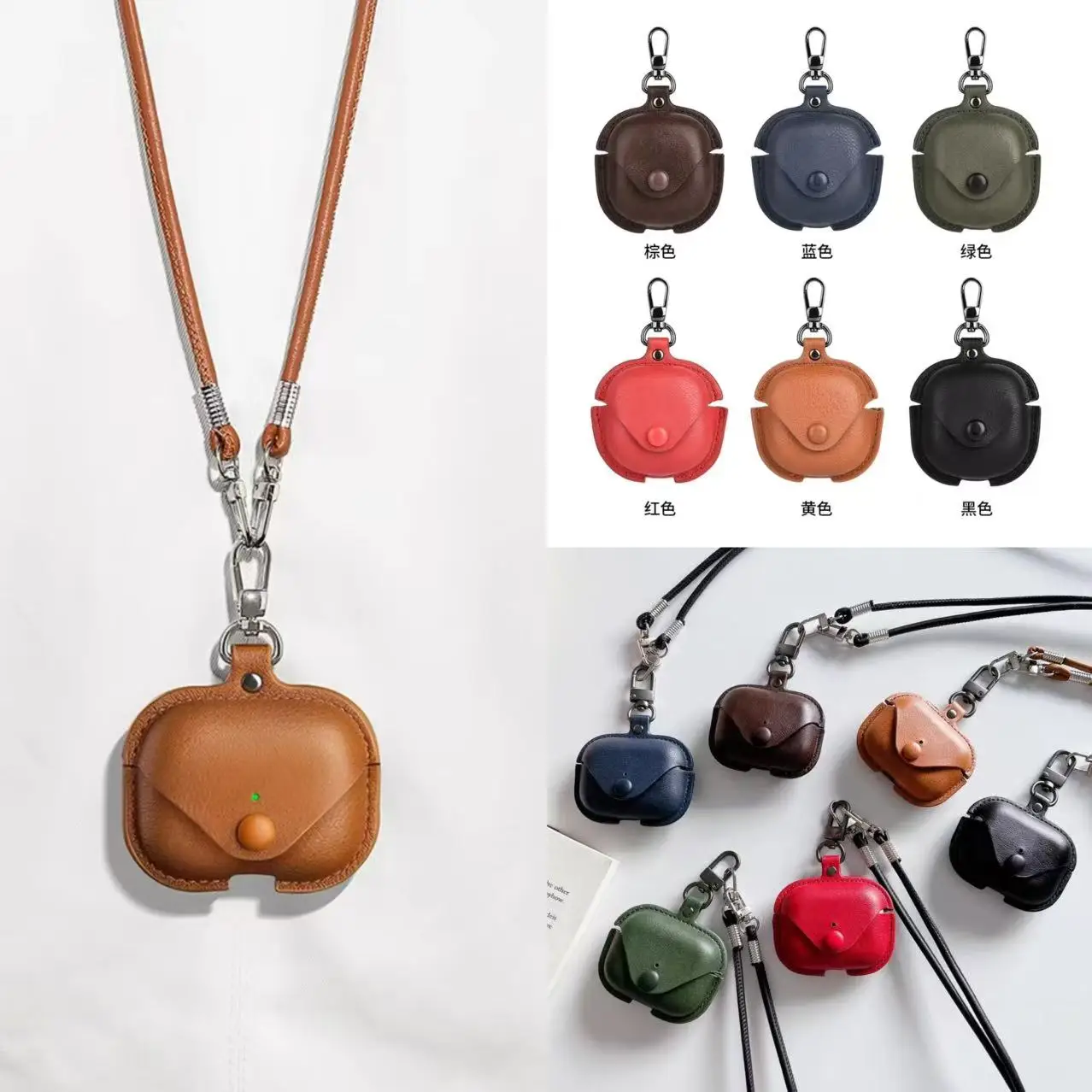 For Redmi Buds 8 active/8lite for Samsung Galaxy Buds4 Pro Case Headset Solid PU Leather  for FreeBudsSE3 se2 Protective Case