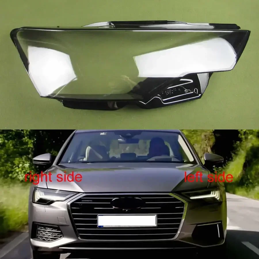 

For Audi A6 A6L C8 2019 2020 2021 Transparent Headlight Cover Lampshade Headlamp Lamp Shell Plexiglass Auto Replacement Parts