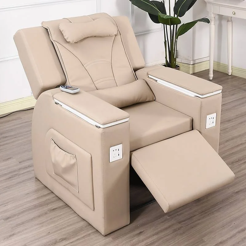Luxury Nail Salon Shop Remote Control Movable Manicure Foot Spa Massage Chair And Pedicure Chair For Beauty Salon